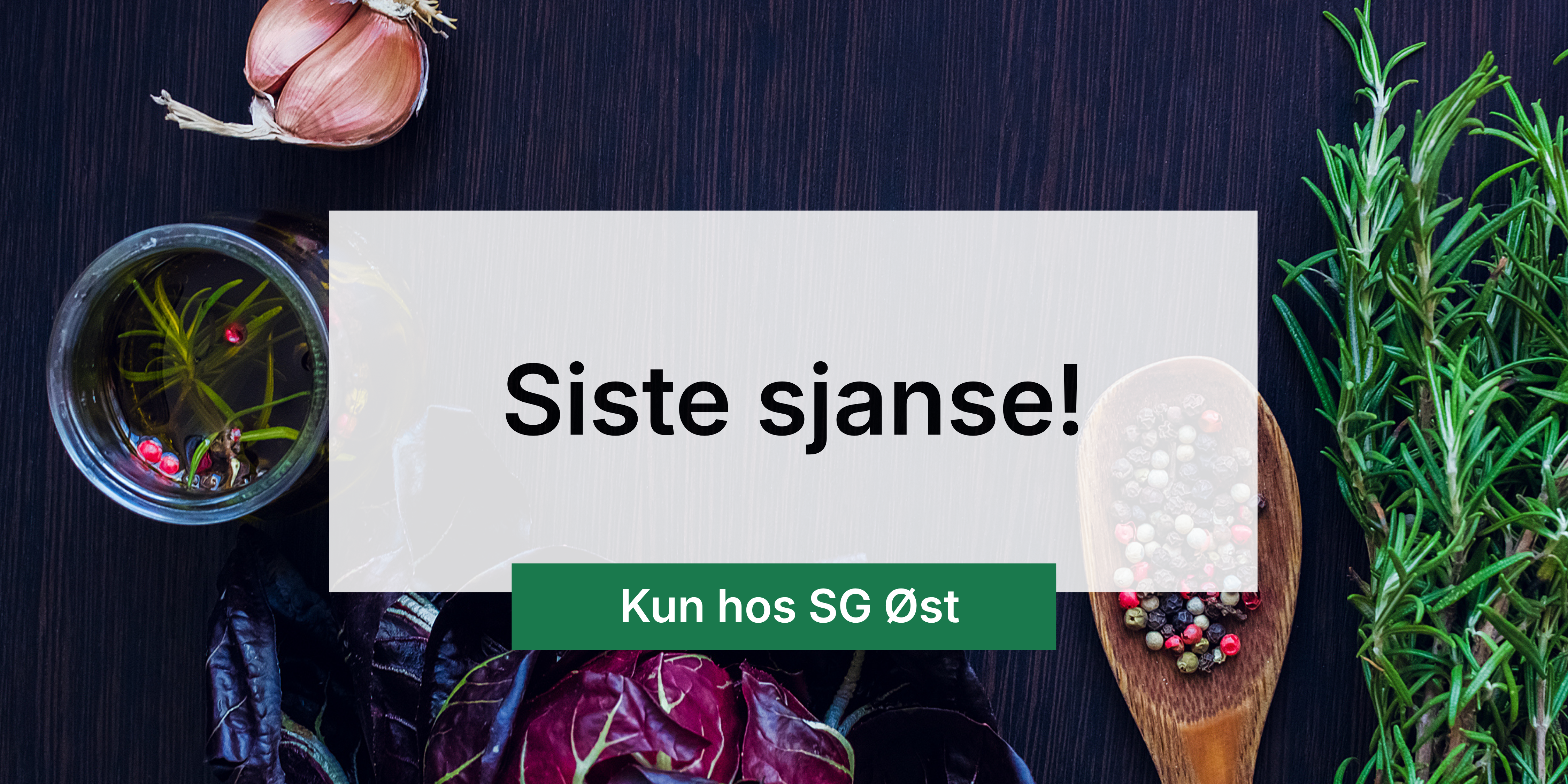 En STOR mengde varer: -50%